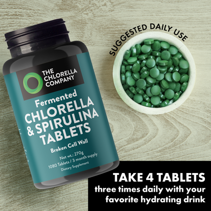 Fermented Chlorella & Spirulina Tablets
