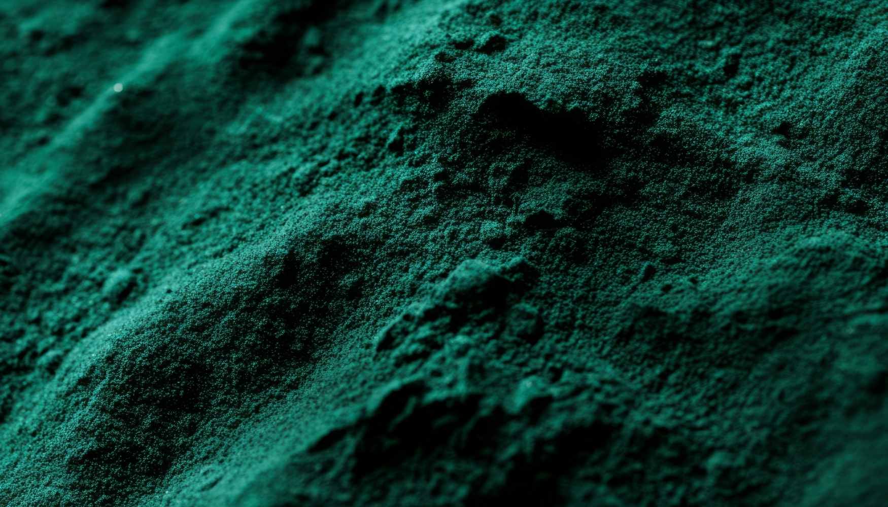 Close-up of blue green powder 